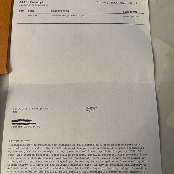 Louis Vuitton Gold Hoop Earrings - Picture 4 of 7